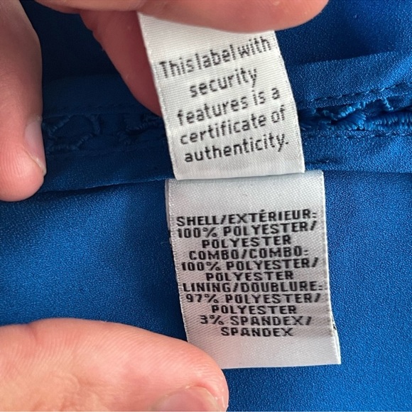 Diane Von Furstenberg Viera DVF Blue Lace V-Neck Dress 2 Nwt - Picture 15 of 15